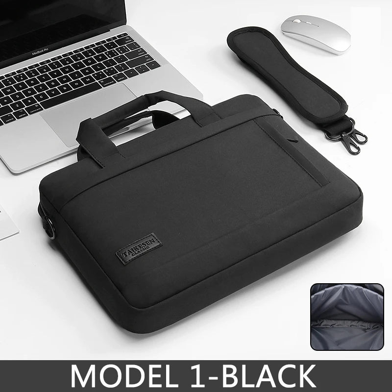 Laptop bag Sleeve Case Shoulder handBag For M1 M2 14 15 15.6 17 inch Macbook Air Pro 13.3 Huawei Asus Dell Notebook Briefcases