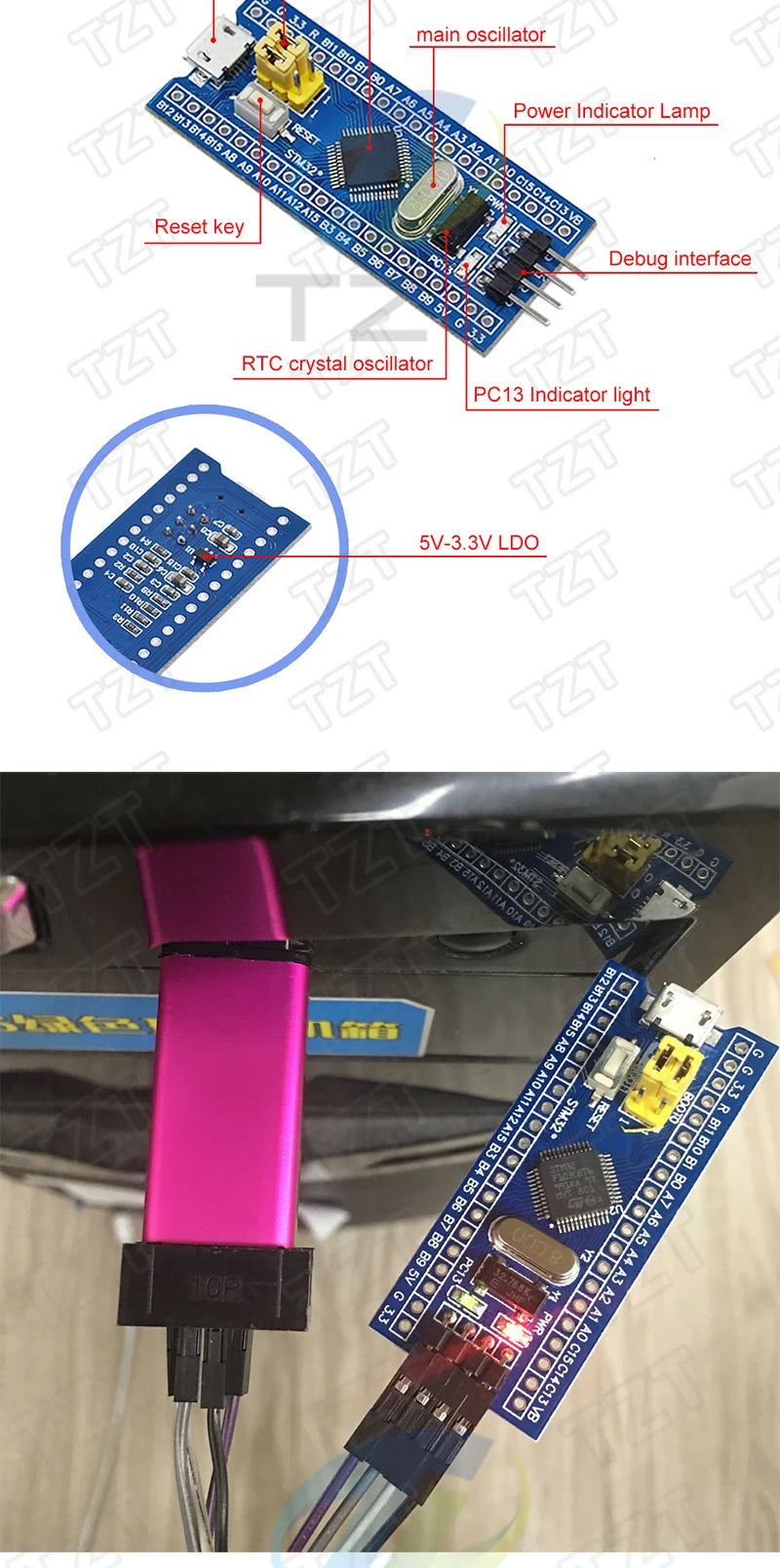 STM32F103C6T6 STM32F103C8T6 ARM STM32 Minimum System Development Board Module For Arduino