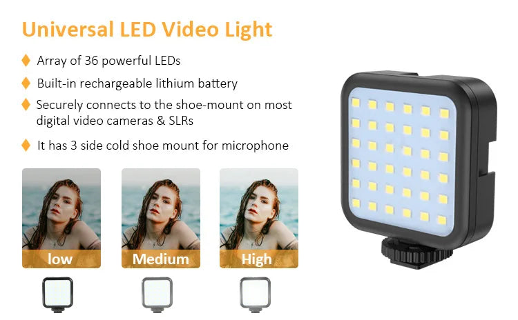 Smartphone Video Microphone Shooting Kit LED Light Stand for iPhone YouTube Live