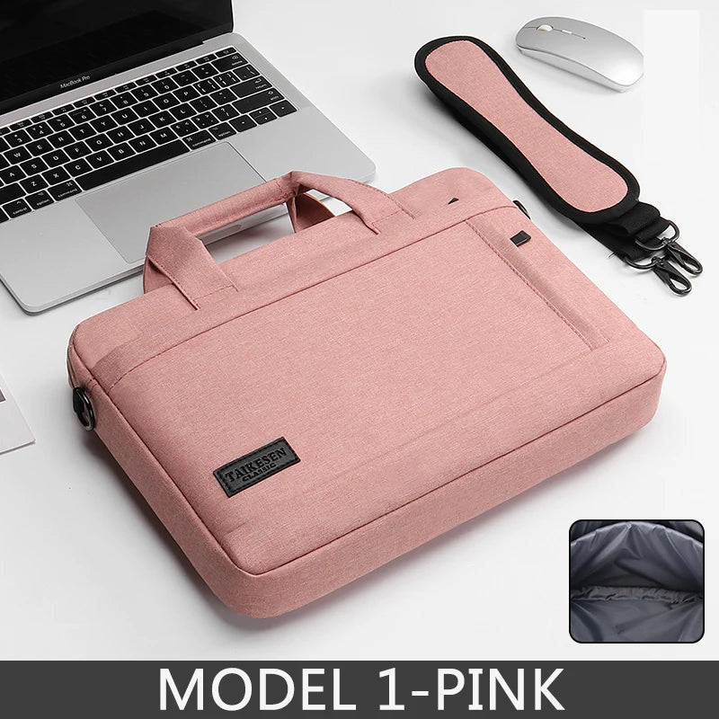Laptop bag Sleeve Case Shoulder handBag For M1 M2 14 15 15.6 17 inch Macbook Air Pro 13.3 Huawei Asus Dell Notebook Briefcases