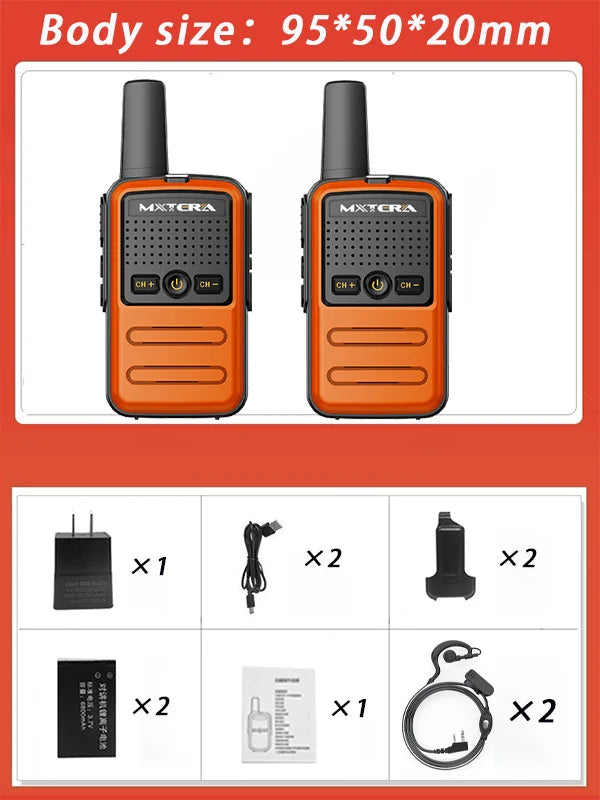 Walkie talkie battery operated radio Mini Toy 1~5 Km UHF Gift Two Way Transceiver 1S 2S Tablet Colorful Fuselage New Kids Talki