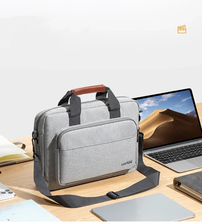 Men Laptop Bag 13.3 14 15.6 Inch for Macbook Air Pro 13 15 16 HP Huawei Asus Acer Dell Xiaomi Lenovo Shoulder Handbags Briefcase