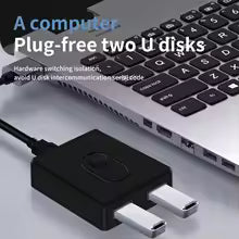 2-Port USB 3.0 Switcher with One-Touch Button