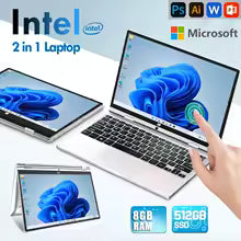 Compact 2-in-1 Mini Laptop – 11.6″ Touchscreen, Intel N4020, 8 GB RAM, 512 GB SSD, Windows 11 Pro