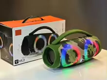 Portable 100W Waterproof Bluetooth Speaker with RGB Lights & Deep Bass