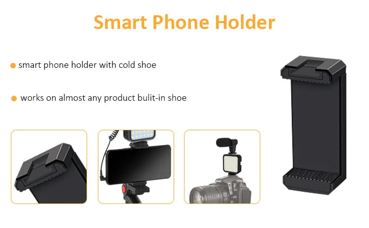 Smartphone Video Microphone Shooting Kit LED Light Stand for iPhone YouTube Live
