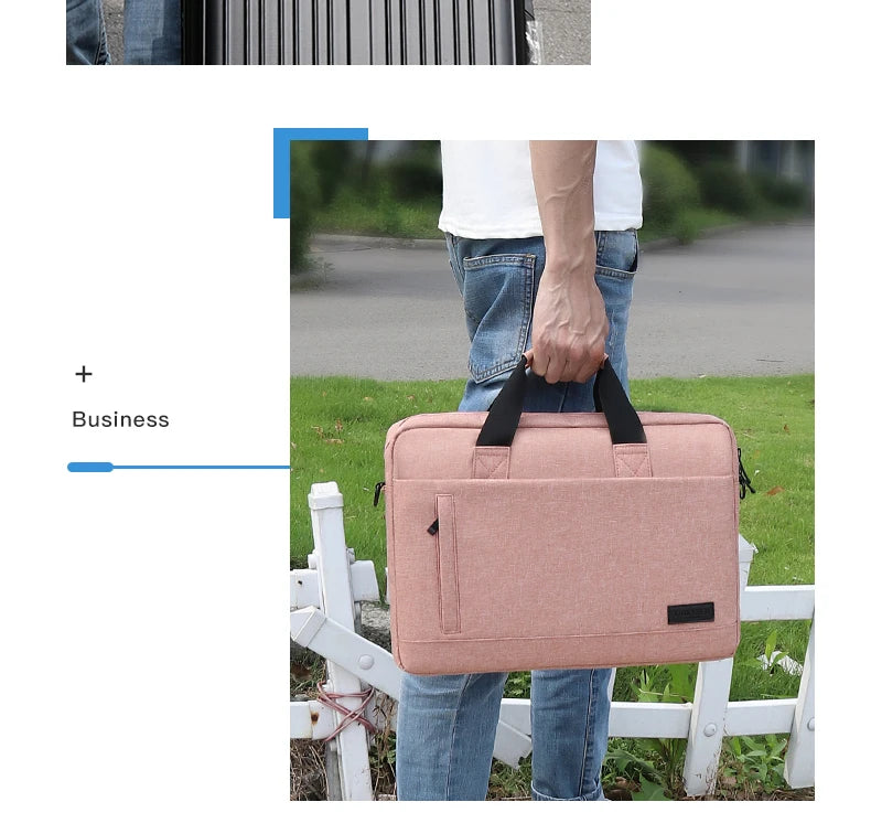 Laptop bag Sleeve Case Shoulder handBag For M1 M2 14 15 15.6 17 inch Macbook Air Pro 13.3 Huawei Asus Dell Notebook Briefcases