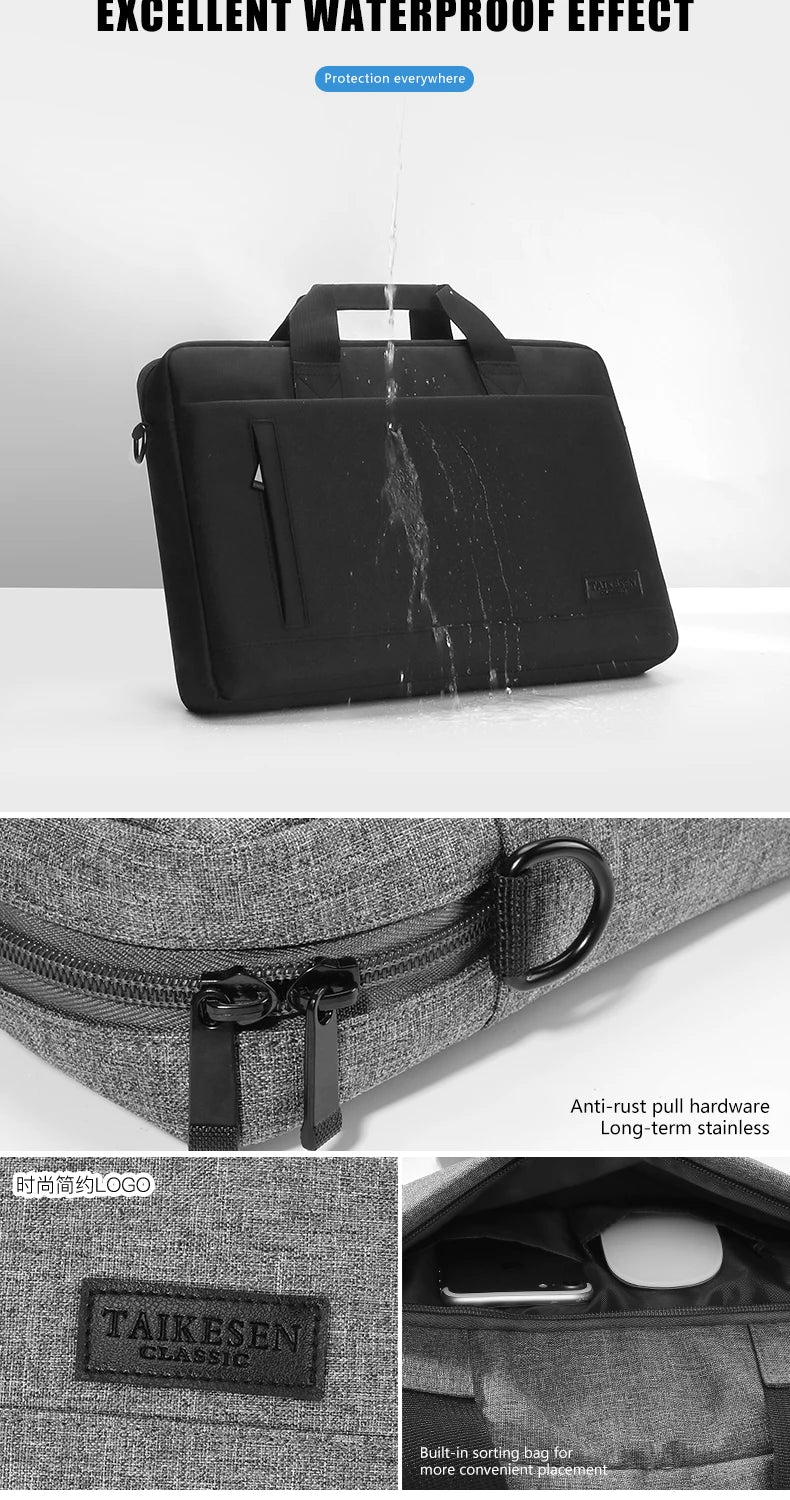 Laptop bag Sleeve Case Shoulder handBag For M1 M2 14 15 15.6 17 inch Macbook Air Pro 13.3 Huawei Asus Dell Notebook Briefcases