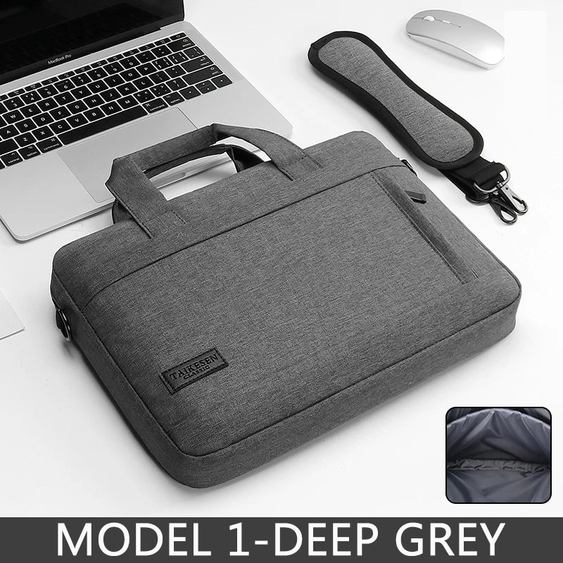 Laptop bag Sleeve Case Shoulder handBag For M1 M2 14 15 15.6 17 inch Macbook Air Pro 13.3 Huawei Asus Dell Notebook Briefcases