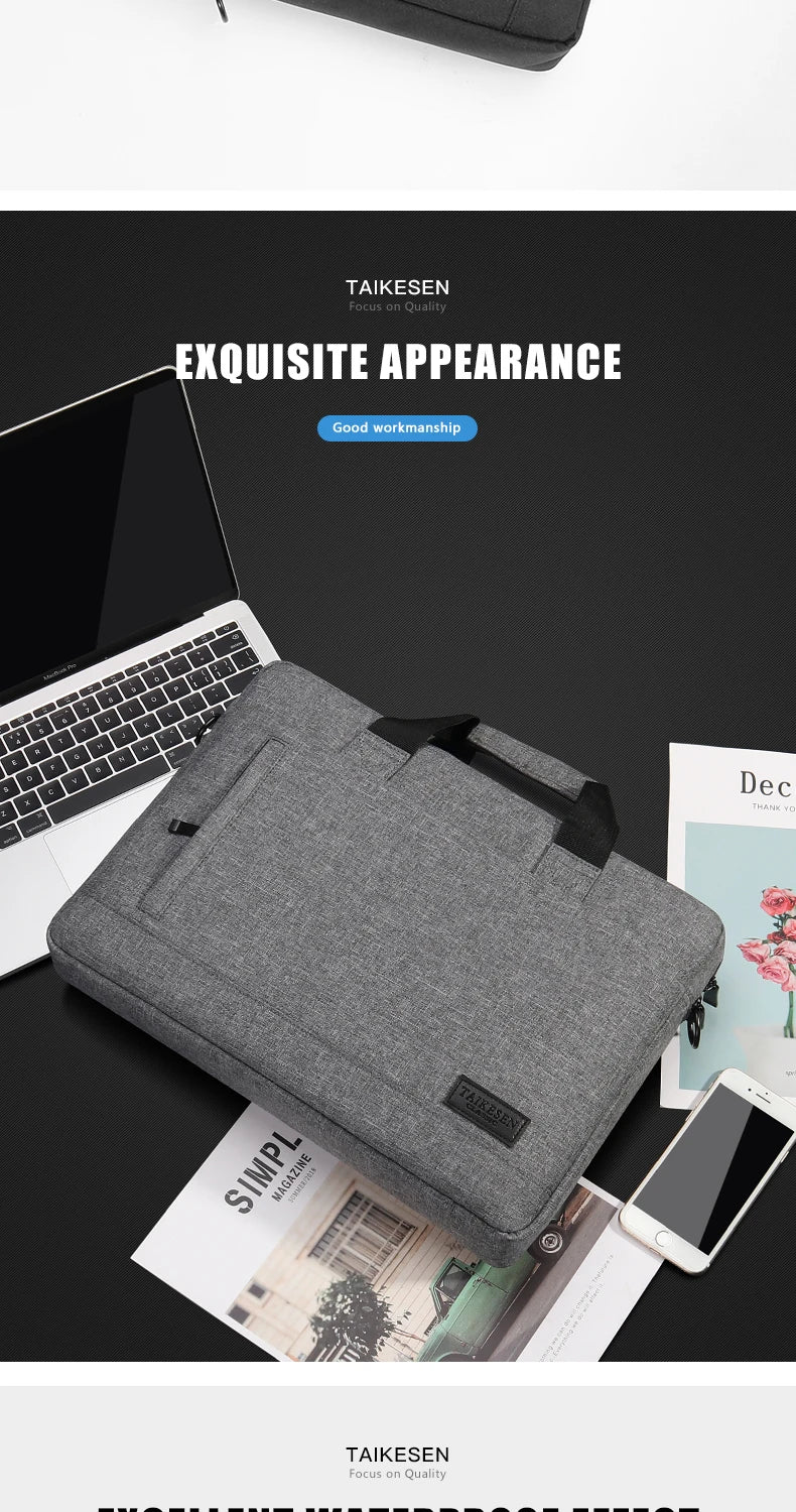 Laptop bag Sleeve Case Shoulder handBag For M1 M2 14 15 15.6 17 inch Macbook Air Pro 13.3 Huawei Asus Dell Notebook Briefcases