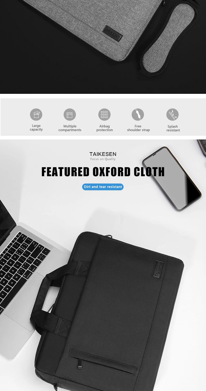 Laptop bag Sleeve Case Shoulder handBag For M1 M2 14 15 15.6 17 inch Macbook Air Pro 13.3 Huawei Asus Dell Notebook Briefcases