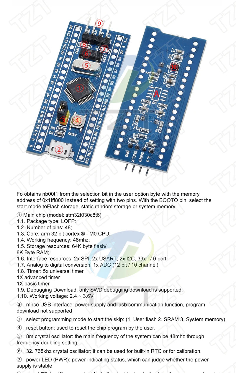 STM32F103C6T6 STM32F103C8T6 ARM STM32 Minimum System Development Board Module For Arduino