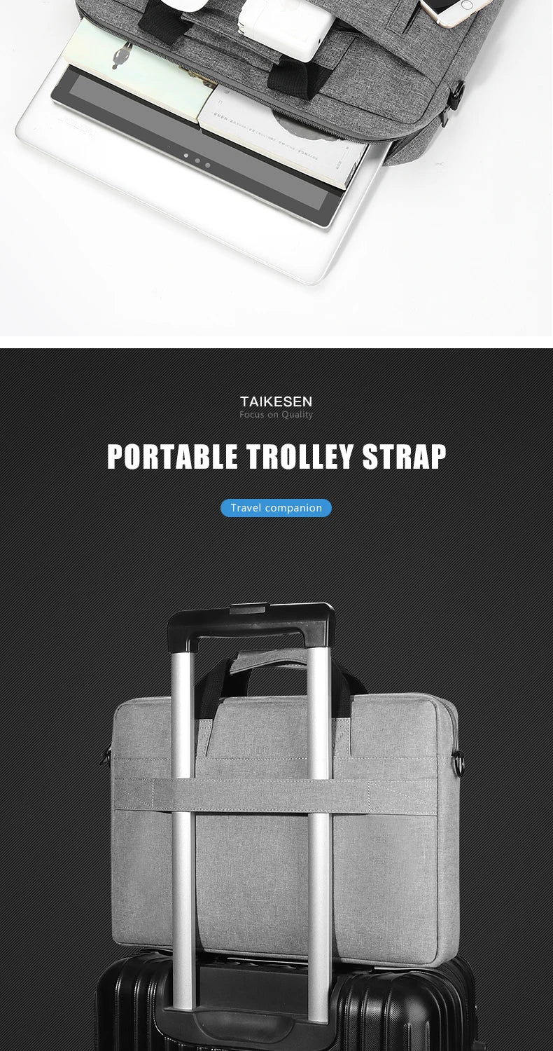 Laptop bag Sleeve Case Shoulder handBag For M1 M2 14 15 15.6 17 inch Macbook Air Pro 13.3 Huawei Asus Dell Notebook Briefcases