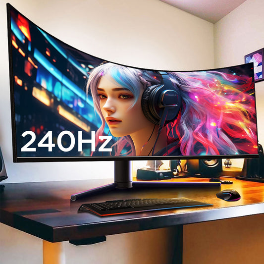Curved Ultra-Thin Gaming Monitor – 24″ / 27″ | 144Hz–165Hz Refresh Rate