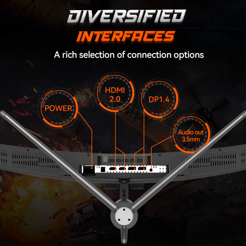Curved Ultra-Thin Gaming Monitor – 24″ / 27″ | 144Hz–165Hz Refresh Rate