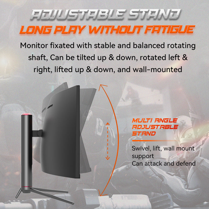 Curved Ultra-Thin Gaming Monitor – 24″ / 27″ | 144Hz–165Hz Refresh Rate