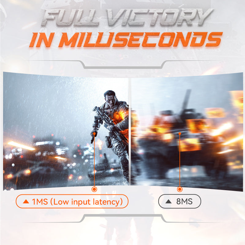 Curved Ultra-Thin Gaming Monitor – 24″ / 27″ | 144Hz–165Hz Refresh Rate