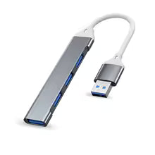 4-Port USB 3.0 High-Speed Hub with Type-C Adapter