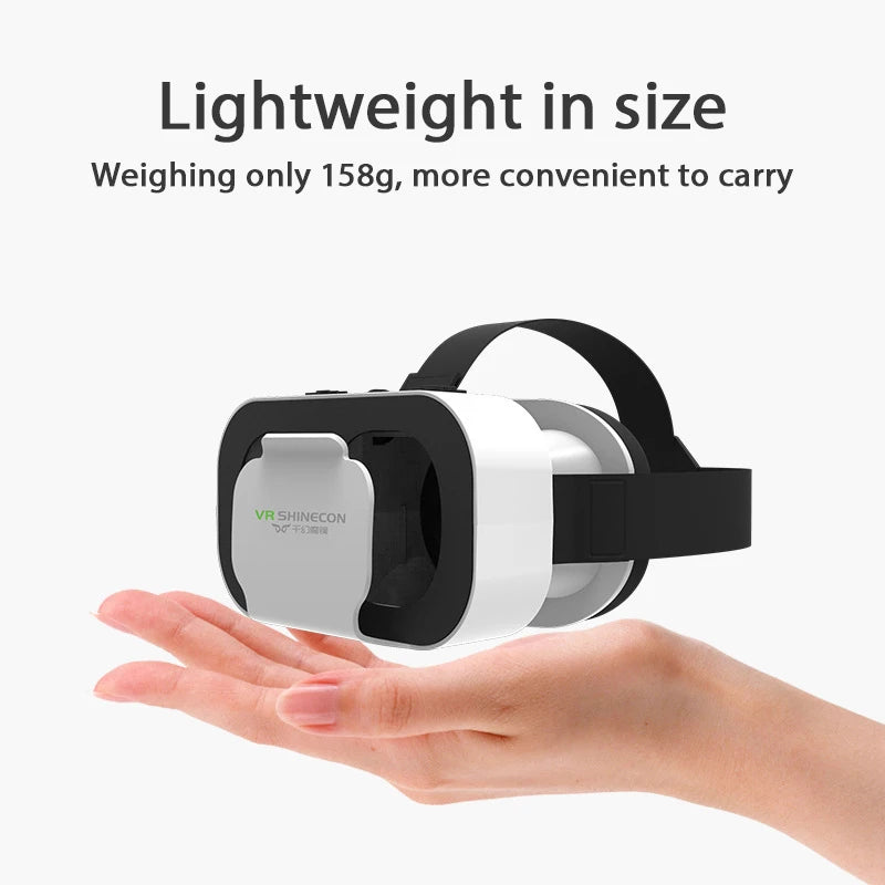 Shinecon 3D VR Glasses Virtual Reality Viar Goggles Headset Devices Smart Helmet Lenses For Cell Phone Mobile Smartphones Viewer