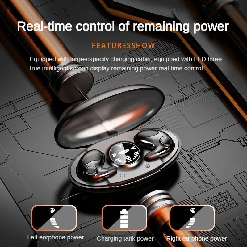 Bluetooth 5.3 Earphones Mini Invisible Sleep Headphones IPX5 Waterproof Noise Reduction Earbuds Sports Headsets for Xiaomi