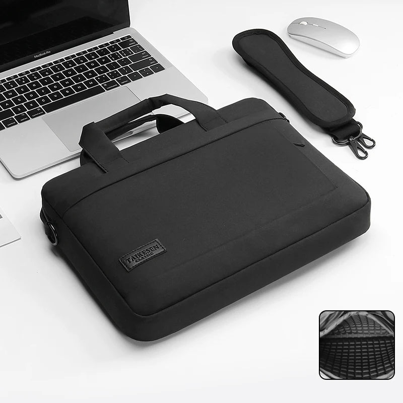 Laptop bag Sleeve Case Shoulder handBag For M1 M2 14 15 15.6 17 inch Macbook Air Pro 13.3 Huawei Asus Dell Notebook Briefcases
