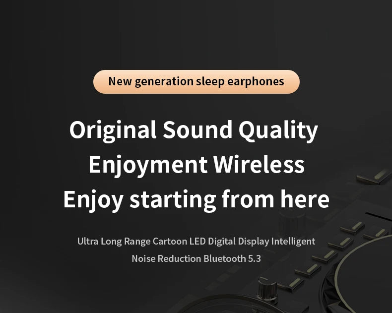 Bluetooth 5.3 Earphones Invisible Sleep Headphones TWS Wireless Hedsets HiFi Stereo Noise Reduction Earbuds for Xiaomi Huawei