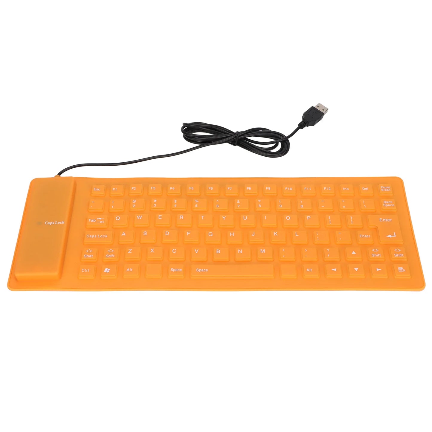 Silicone Keyboard Rollable Keyboard Mute Button USB Wired Lightweight Portable Various Colors Soft Comfortable for PC Notebook