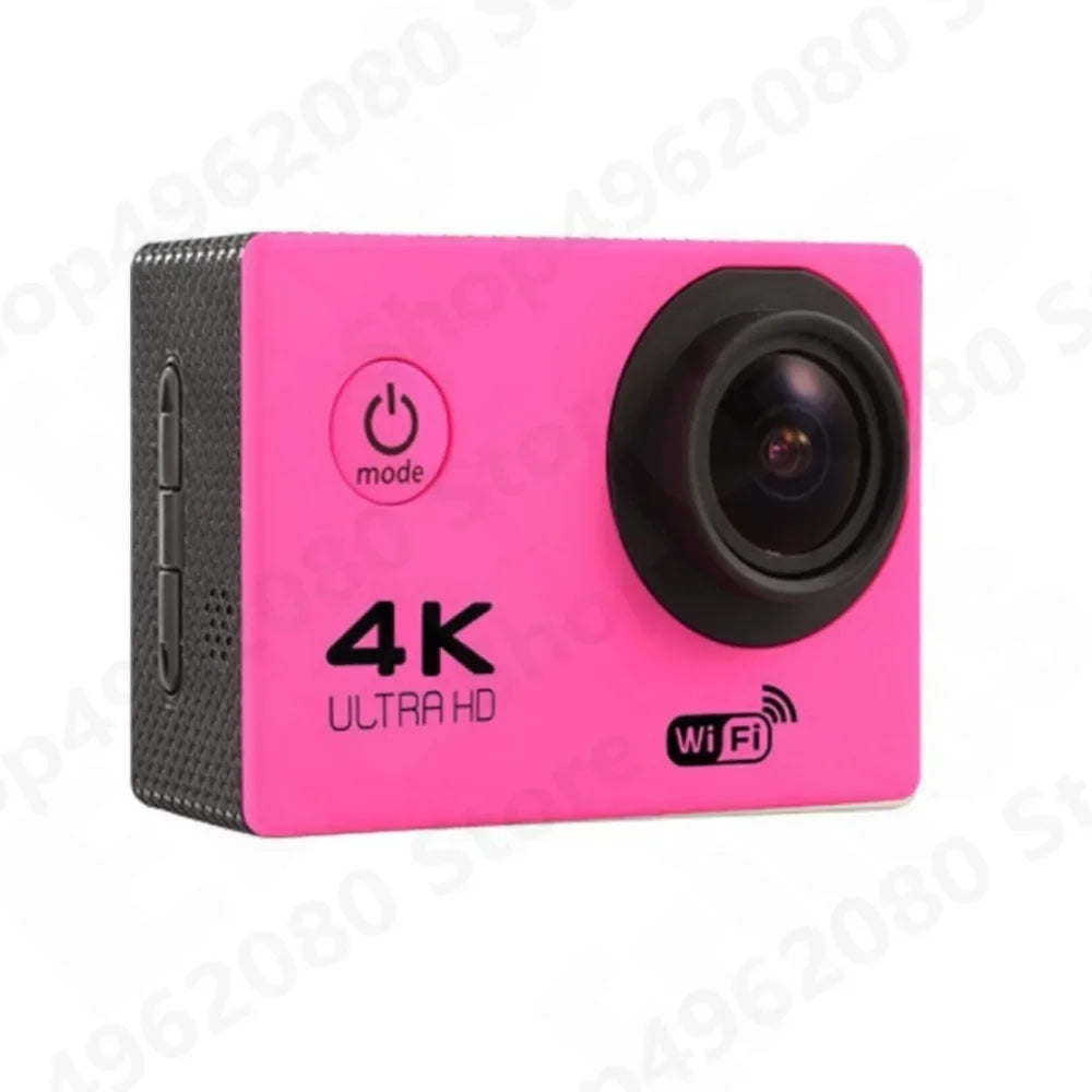 4K Ultra HD Action Camera 2.0-inch Screen Waterproof WiFi Remote Control 30fps/170D Underwater Helmet Sports Go Pro Video Ip Cam