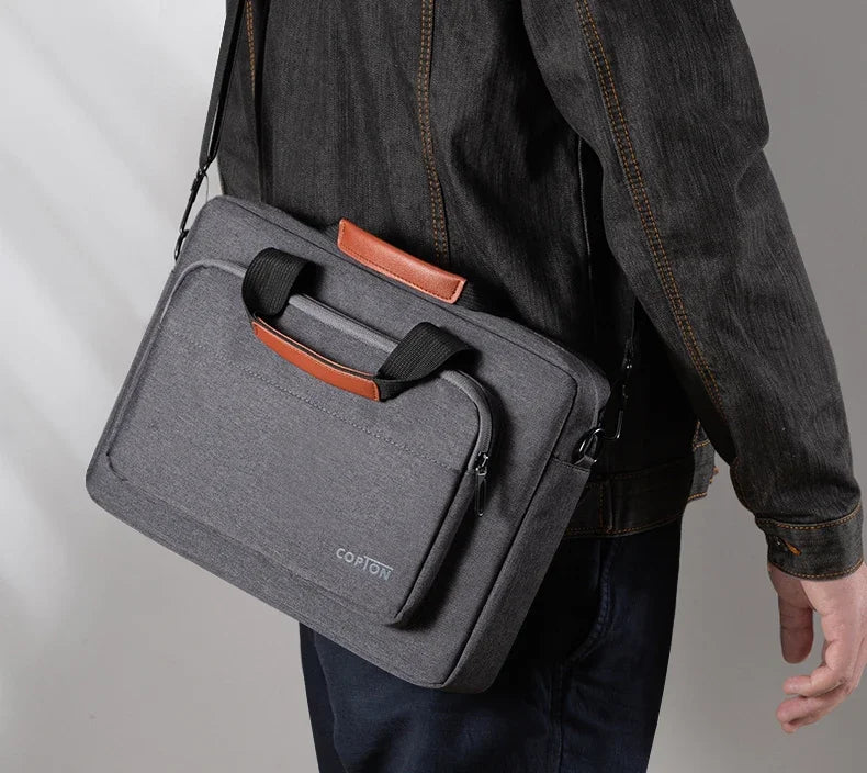 Men Laptop Bag 13.3 14 15.6 Inch for Macbook Air Pro 13 15 16 HP Huawei Asus Acer Dell Xiaomi Lenovo Shoulder Handbags Briefcase