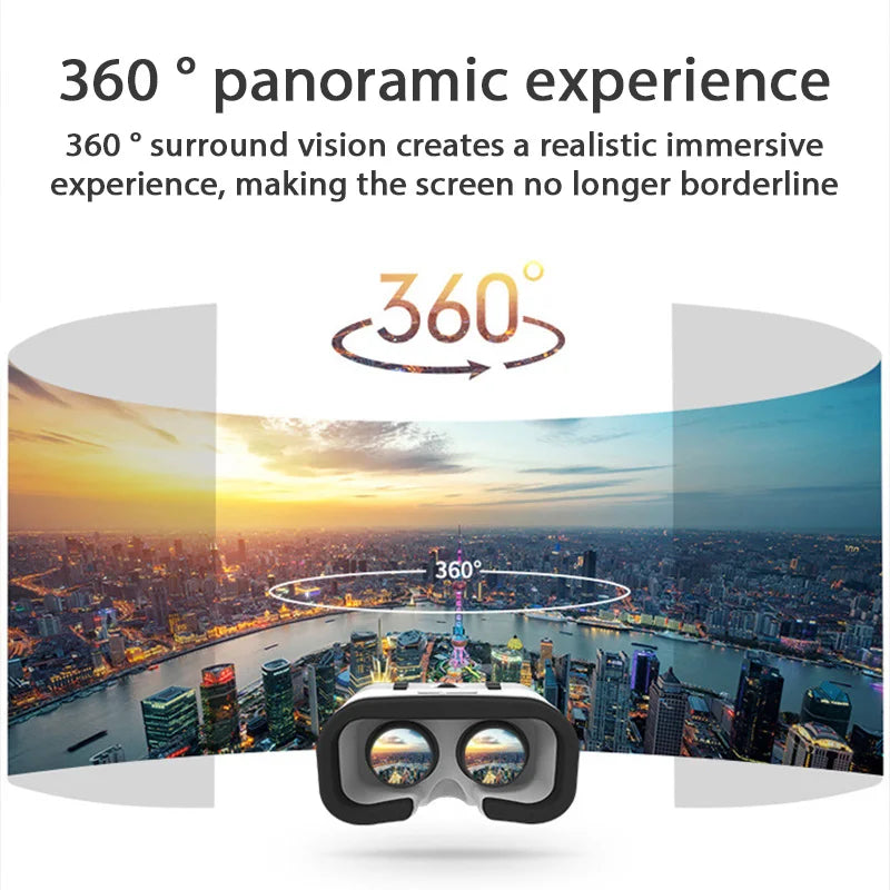 Shinecon 3D VR Glasses Virtual Reality Viar Goggles Headset Devices Smart Helmet Lenses For Cell Phone Mobile Smartphones Viewer