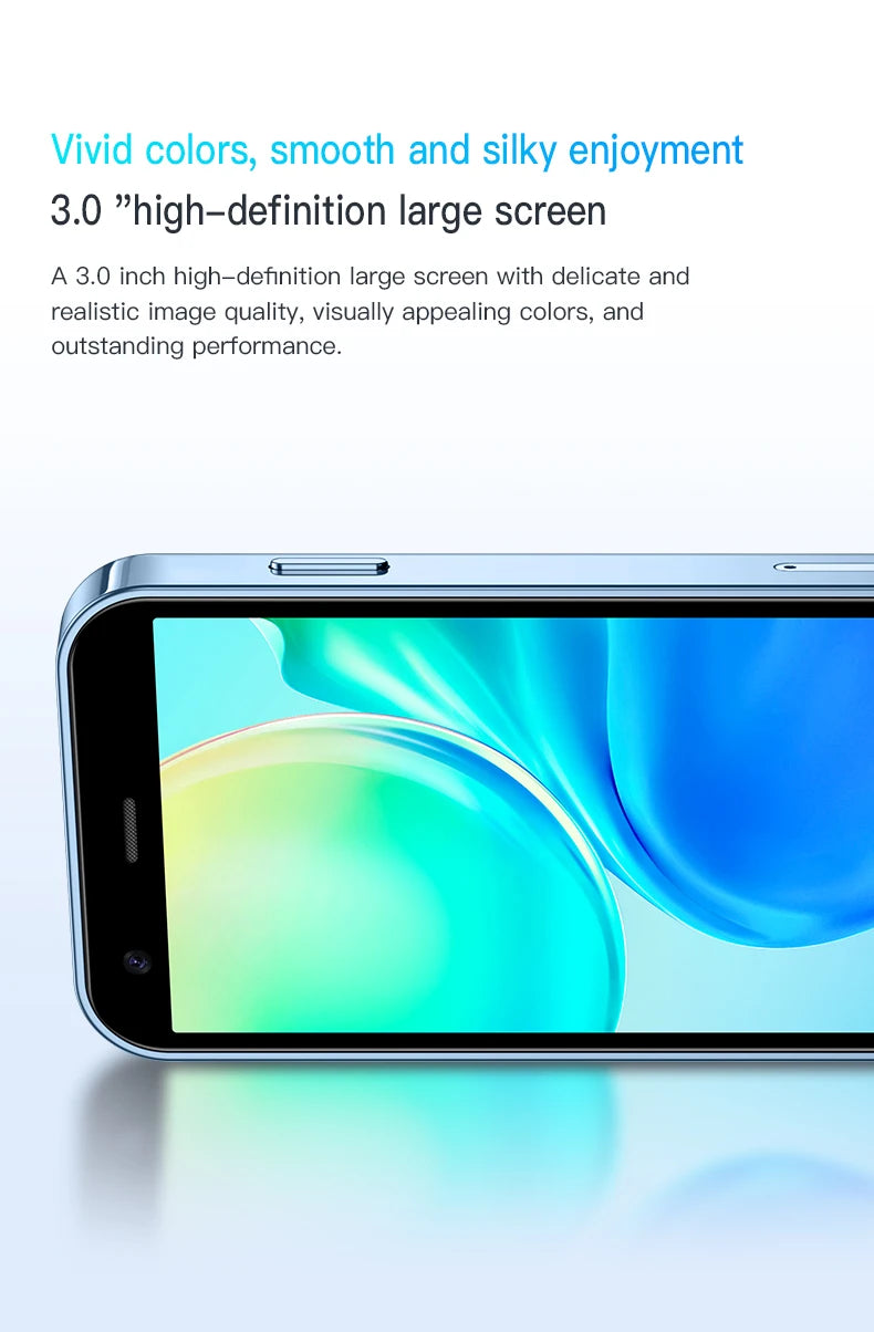 SOYES XS15 Blue 3G Mini Smartphone 3.0" HD Screen 2G RAM 16G ROM Dual SIM Standby Play Store Multiple colors available More Apps