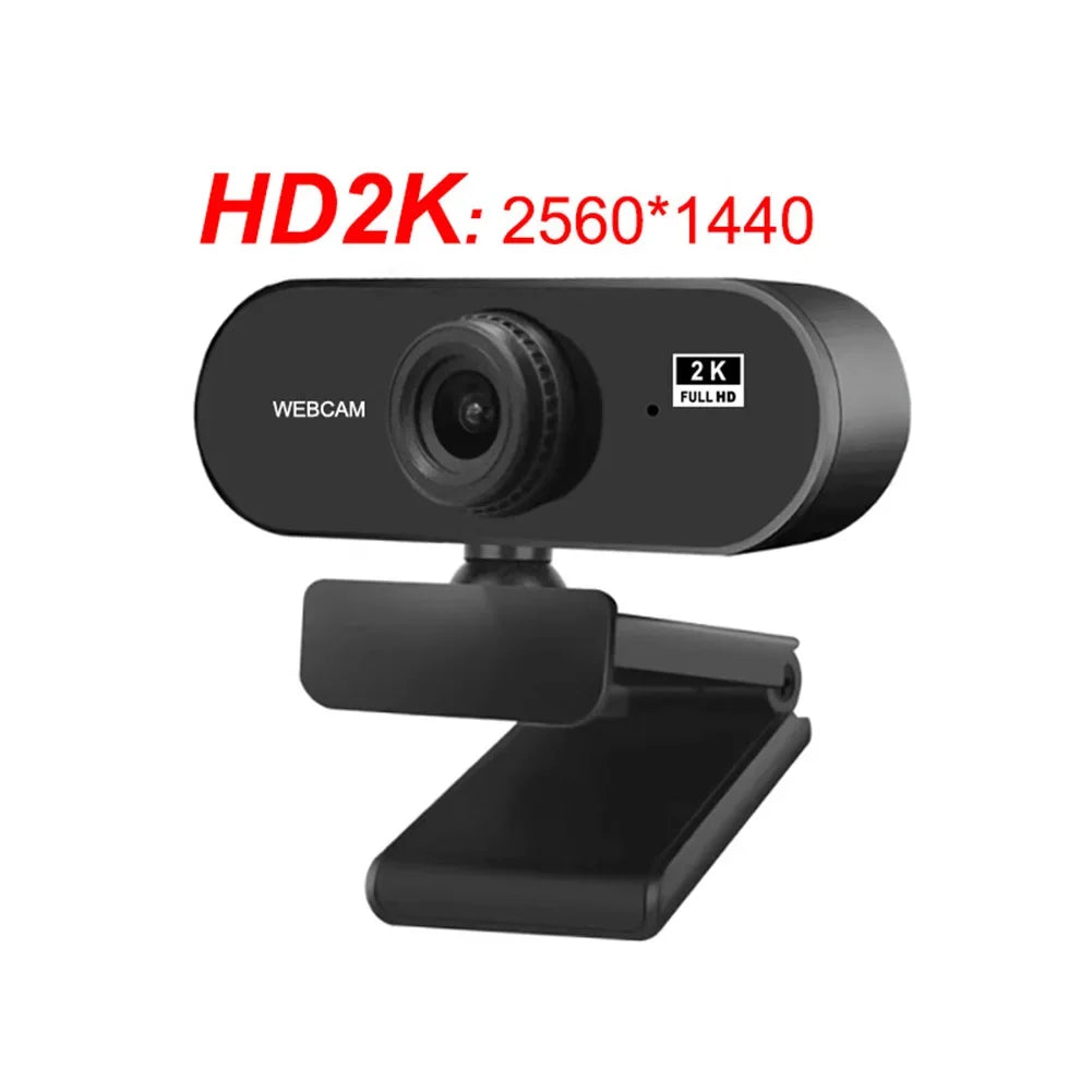 Micro 4K Webcam for Computer 2K Mini Webcam For PC Laptops Live Streaming FHD 1080P Web Camera For Work Meeting With Microphone
