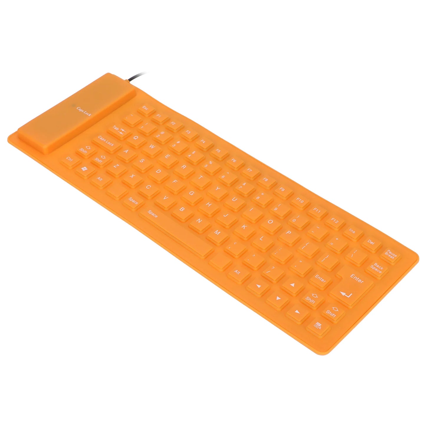 Silicone Keyboard Rollable Keyboard Mute Button USB Wired Lightweight Portable Various Colors Soft Comfortable for PC Notebook
