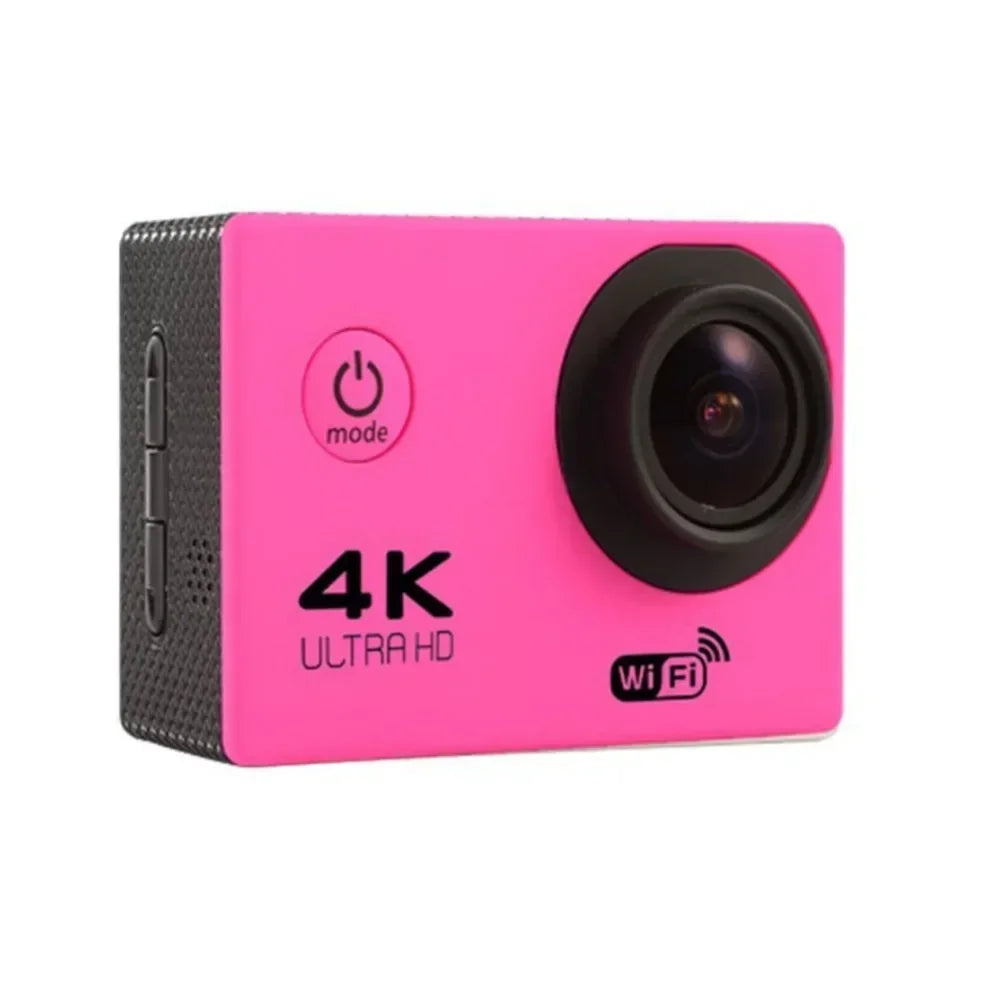 4K Ultra HD Action Camera 2.0-inch Screen Waterproof WiFi Remote Control 30fps/170D Underwater Helmet Sports Go Pro Video Ip Cam