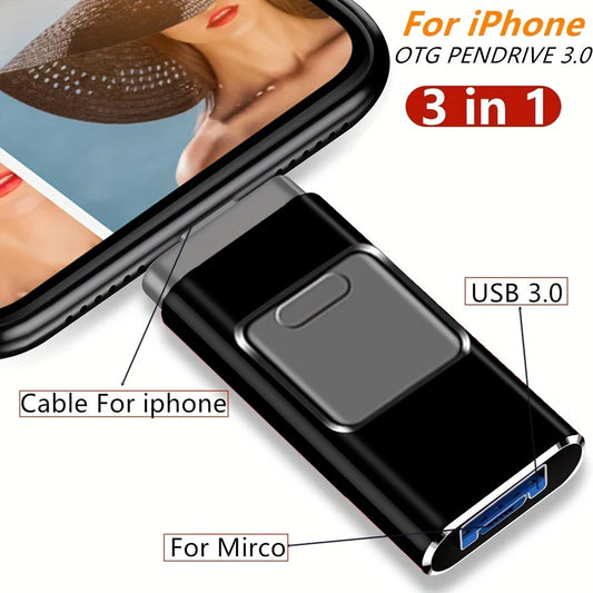 USB Flash Drive 2T 1T High Speed 512G 256G Sticks External Storage Pen Drive For Phone iPhone Android PC Copy Photo Videos Files