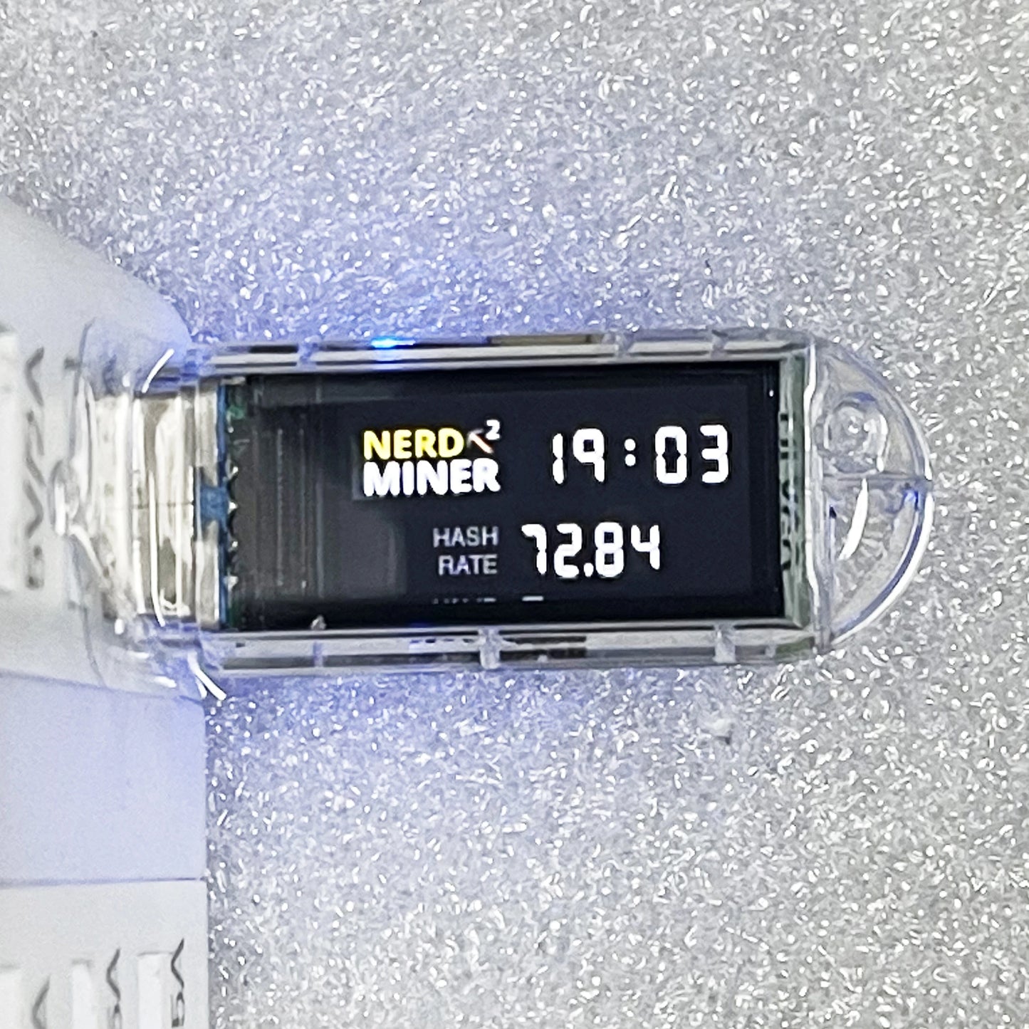 Nerd Miner 73Kh/s USB Miner Thumb Bitcoin Miner Solo Lottery Miner With Mini Display Luckyminer V3 Plug and Play Bitcoin Mining