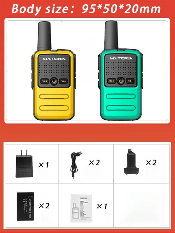 Walkie talkie battery operated radio  Mini Toy 1~5 Km UHF Gift Two Way Transceiver 1S 2S Tablet Colorful Fuselage New Kids Talki