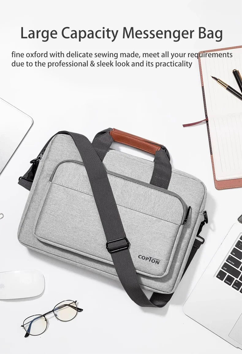 Men Laptop Bag 13.3 14 15.6 Inch for Macbook Air Pro 13 15 16 HP Huawei Asus Acer Dell Xiaomi Lenovo Shoulder Handbags Briefcase