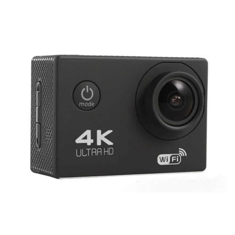 4K Ultra HD Action Camera 2.0-inch Screen Waterproof WiFi Remote Control 30fps/170D Underwater Helmet Sports Go Pro Video Ip Cam