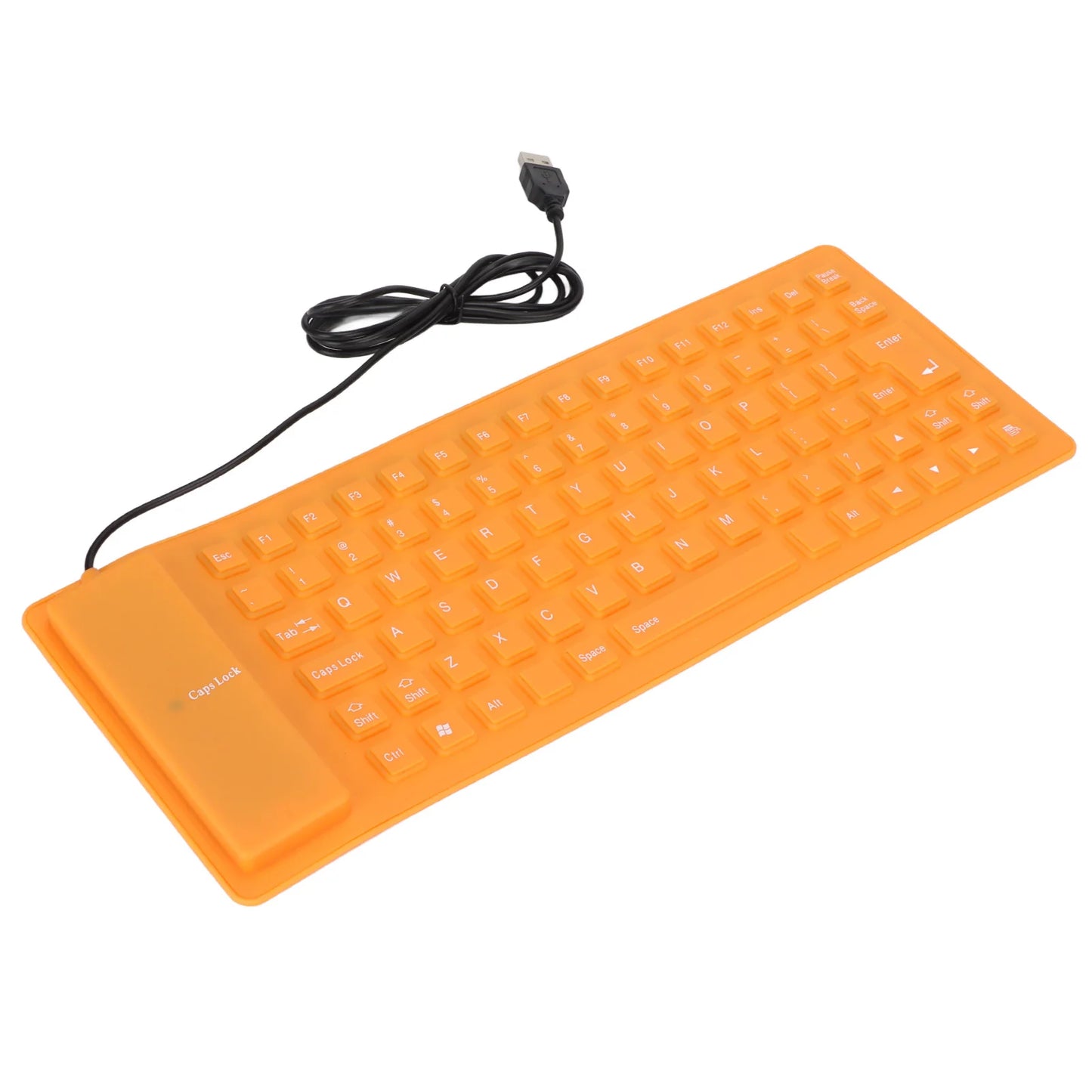 Silicone Keyboard Rollable Keyboard Mute Button USB Wired Lightweight Portable Various Colors Soft Comfortable for PC Notebook
