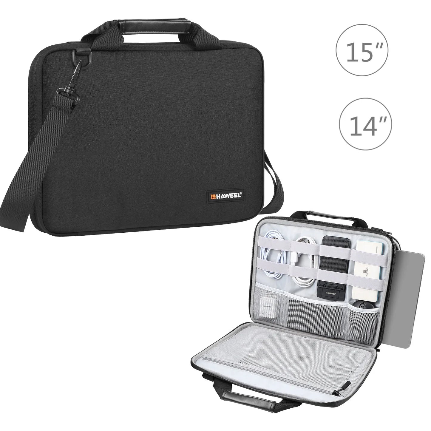 HAWEEL 13.0-14.0 inch/ 14.0-16.0 inch Briefcase Crossbody Laptop Bag For Macbook/ Lenovo/ Thinkpad/ ASUS/ HP & Other Laptop Bag