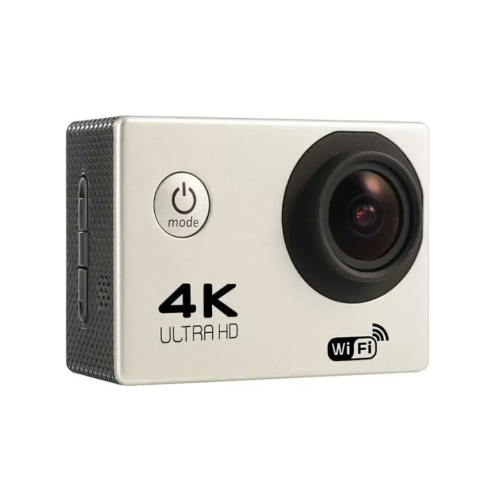 4K Ultra HD Action Camera 2.0-inch Screen Waterproof WiFi Remote Control 30fps/170D Underwater Helmet Sports Go Pro Video Ip Cam