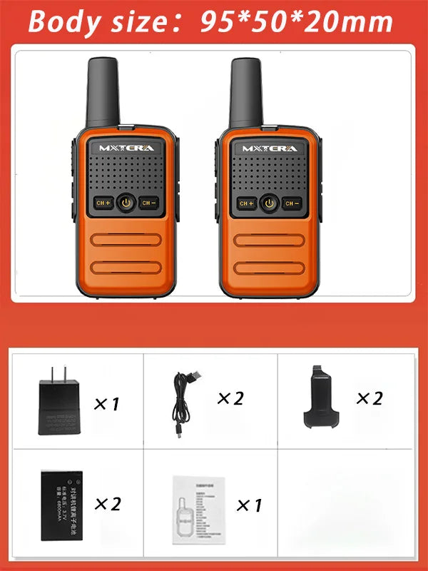 Walkie talkie battery operated radio  Mini Toy 1~5 Km UHF Gift Two Way Transceiver 1S 2S Tablet Colorful Fuselage New Kids Talki