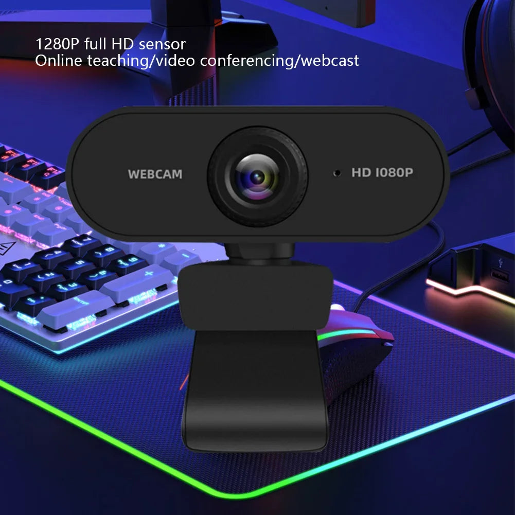 Micro 4K Webcam for Computer 2K Mini Webcam For PC Laptops Live Streaming FHD 1080P Web Camera For Work Meeting With Microphone