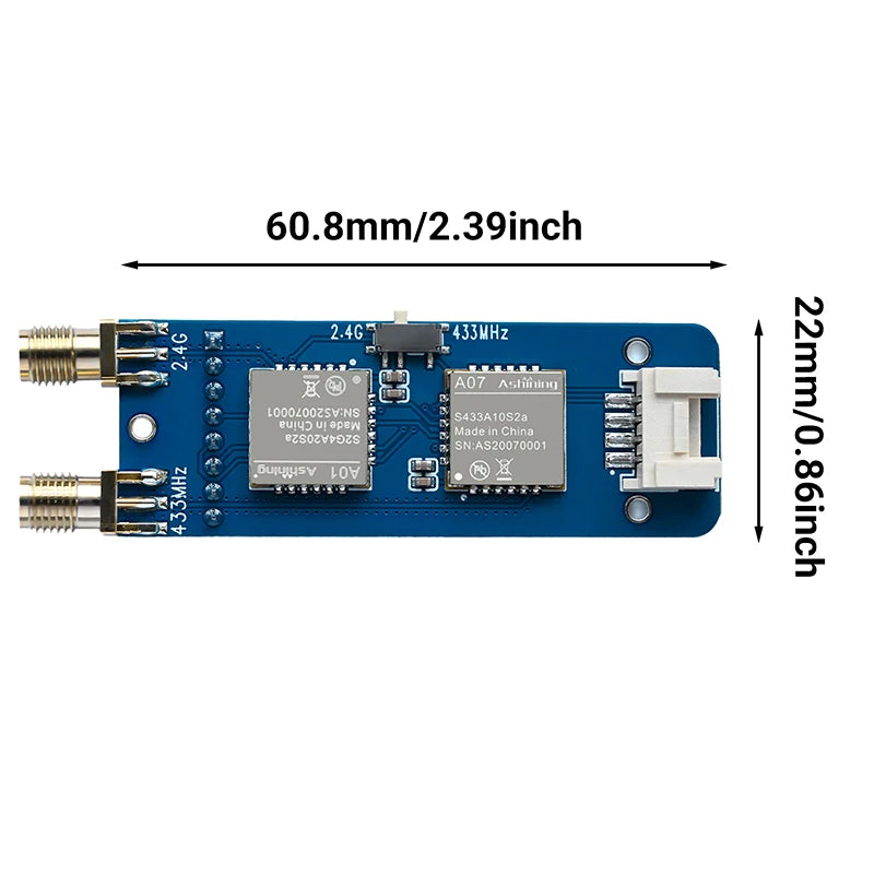 For M5Stack StickC Plus1.1 and 2 Compatible RF Module CC1101+NRF24 | Dual Frequency 433MHz+2.4GHz | Bruce Firmware Installed