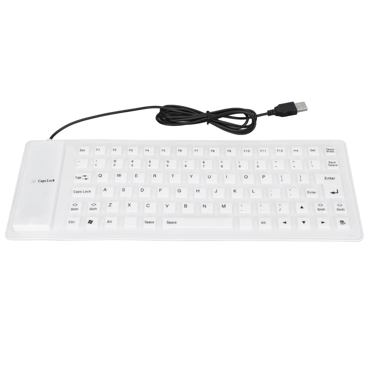 Silicone Keyboard Rollable Keyboard Mute Button USB Wired Lightweight Portable Various Colors Soft Comfortable for PC Notebook