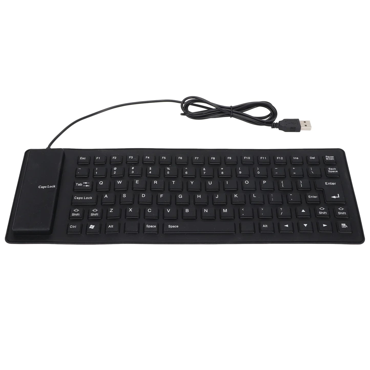 Silicone Keyboard Rollable Keyboard Mute Button USB Wired Lightweight Portable Various Colors Soft Comfortable for PC Notebook