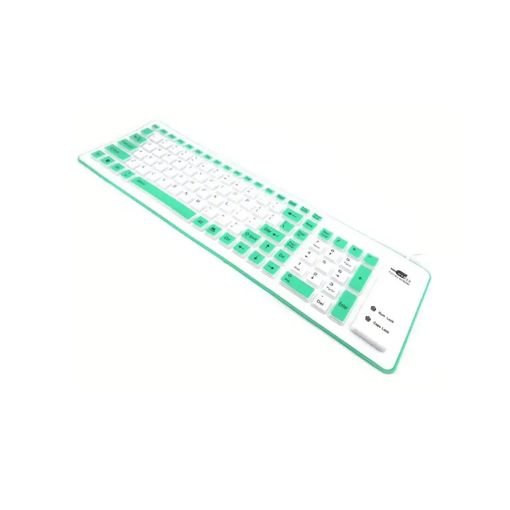 Portable Silent Foldable Silicone Keyboard Usb Flexible Soft Waterproof Roll Up Keyboard For Pc Laptop