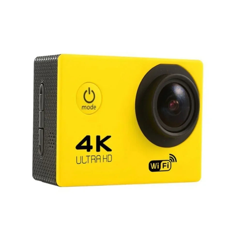 4K Ultra HD Action Camera 2.0-inch Screen Waterproof WiFi Remote Control 30fps/170D Underwater Helmet Sports Go Pro Video Ip Cam