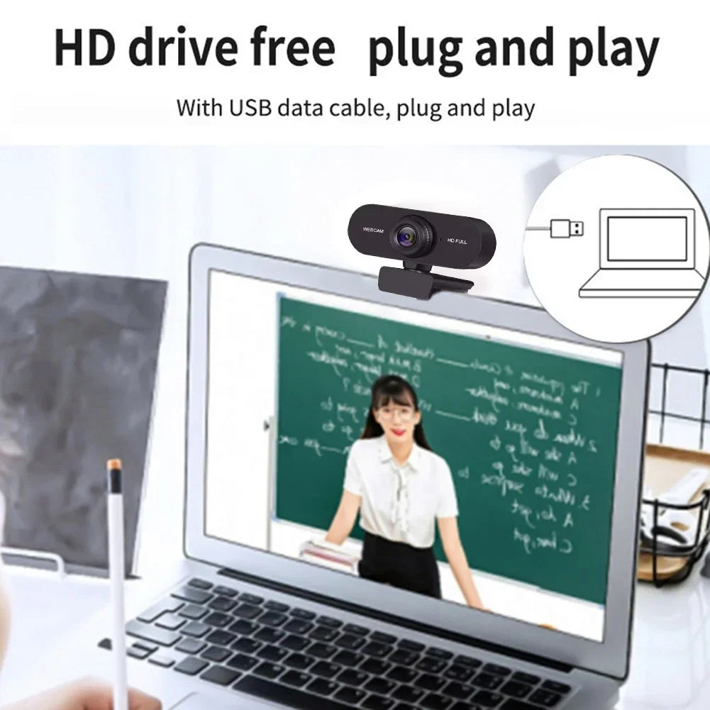 Micro 4K Webcam for Computer 2K Mini Webcam For PC Laptops Live Streaming FHD 1080P Web Camera For Work Meeting With Microphone